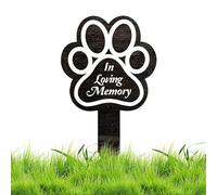 Monument sur jardin - Panneau commémoratif pour animaux domestiques, pile commémorative de jardin pour animaux domestiques, décoration de jardin élégante pour cimetière commémoratif par Gi