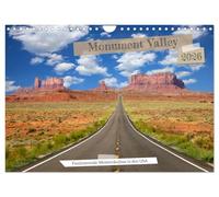 Monument Valley - Faszinierende Westernkulisse in den USA (Wandkalender 2026 DIN A4 quer), CALVENDO Monatskalender: Einer der schönsten Nationalparks der Welt! Ein "MUSS" bei Mietwagenrundreisen!