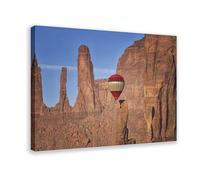 Monument Valley - Impression sur toile de peintures sur toile, parc tribal Navajo, paysage naturel du désert, poster moderne pour décoration murale de salon, chambre à coucher (50 x 75 cm)