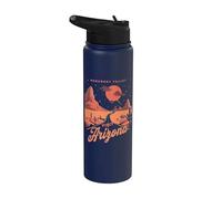 Monument Valley, Utah, Arizona, États-Unis, Voyage et camping dans le désert Stainless Steel Insulated Water Bottle
