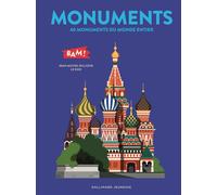 Monuments 40 monuments du monde entier - Jean-Michel Billioud - Gallimard jeunesse - broché - Document jeunesse dès 9 ans