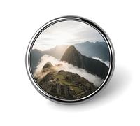 Monuments anciens Mer de nuages Broche à sac à dos Broche mignonne Broches décoratives pour femmes et hommes Pins de revers pour costumes Badges de mode pour chapeaux Sacs à dos Sacs à main Vestes R