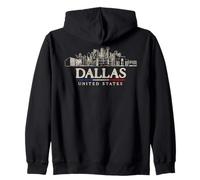 Monuments de Dallas Voyage aux États-Unis Sweat à Capuche
