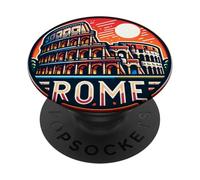 Monuments de la Rome Antique et Vacances en Italie PopSockets PopGrip Adhésif