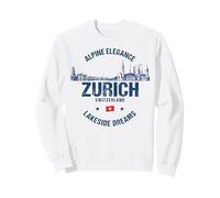 Monuments de la Ville de Zurich Suisse Voyage Vintage Sweatshirt