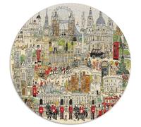 Monuments de Londres Puzzle 1000 Pièces Papier Puzzle pour Adultes Scène de Ville Jeu de Puzzle 1000 Pièces Famille Détente 1000pcs (67.5x67.5cm)