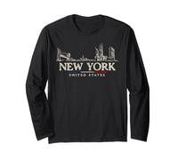 Monuments de New York Vintage USA Travel Manche Longue
