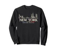 Monuments de New York Vintage USA Travel Sweatshirt