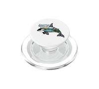 Monuments de Seattle Orca avec MT Rainier Eagle, etc. PopSockets PopGrip pour MagSafe
