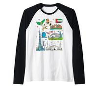 Monuments des Émirats Arabes Unis, Dubaï, Abu Dhabi, UAE Pride Manche Raglan