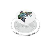 Monuments du Saumon de Seattle avec l'aigle Orque du Mont Rainier, etc. PopSockets PopGrip pour MagSafe