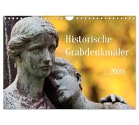 Monuments funéraires anciens, Version française (Calendrier mural 2026 DIN A4 portrait), Calendrier CALVENDO mensuel