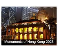 Monuments of Hong Kong 2026 (Wall Calendar 2026 DIN A3 landscape), CALVENDO 12 Month Wall Calendar: The best photos from Wiki Loves Monuments, the world's largest photo competition on Wikipedia