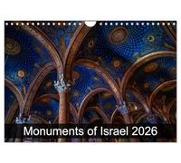 Monuments of Israel 2026 (Wall Calendar 2026 DIN A4 landscape), CALVENDO 12 Month Wall Calendar: The best photos from Wiki Loves Monuments, the world's largest photo competition on Wikipedia