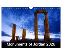 Monuments of Jordan 2026 Calendrier mural 2026 format A4 paysage CALVENDO 12 mois