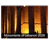 Monuments of Liban 2026 Calendrier mural 2026 DIN A3 paysage CALVENDO Calendrier mural 12 mois