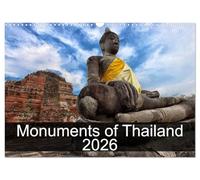 Monuments of Thaïlande 2026 Calendrier mural 2026 DIN A3 paysage CALVENDO Calendrier mural 12 mois