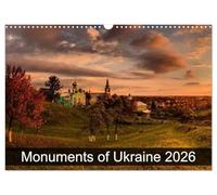 Monuments of Ukraine 2026 Calendrier mural 2026 DIN A3 paysage CALVENDO Calendrier mural 12 mois