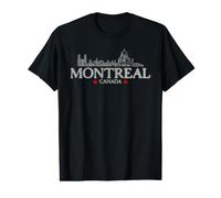 Monuments Vintage de Montréal Canada T-Shirt Graphique avec Valeur