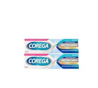 Monxu Coreg-a Lot de 2 colle dentaire adhésive neutre sans goût extra forte 40 g x 2 = 80 g