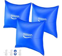 Monzana® 3X Coussin de Piscine hivernage XL Corde PVC -20°C Double Couture 4 Oeillets Coussin Gonflable Oreiller Piscine Coussin Flottant Valve air