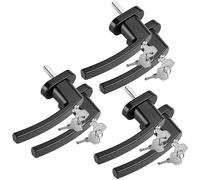 MONZANA® 6X Poignée de fenêtre Noire verrouillable à clés sécurité Enfants poignée de sécurité pour fenêtre Acier