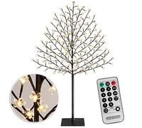Monzana® Arbre Lumineux 200 LED 180 cm minuterie 8 Modes de lumière résistant aux intempéries décoration Noël Cerisier