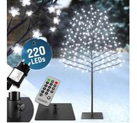 MONZANA® Arbre lumineux 220 LED 220 cm minuterie 8 modes de lumière résistant aux intempéries décoration Noël cerisier