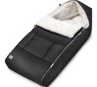 Monzana Chancelière pour bébé Fermeture éclair Résistante aux intempéries Poche antidérapante Chancelière d'hiver pour poussette 93 cm