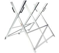 MONZANA Chevalet de sciage métal pliable 150 kg | porte-bûches support de coupe tréteau de sciage tronçonneuse, 83 x 81 x 88 cm, support de coupe pour bois, en acier galvanisé