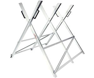 MONZANA Chevalet de sciage métal pliable 150 kg | porte-bûches support de coupe tréteau de sciage tronçonneuse, 83 x 81 x 88 cm, support de coupe pour bois, en acier galvanisé