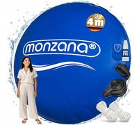 Monzana Coussin de Piscine hivernage XXL résistant au Chlore 4m Rond | corde, double couture, 6 œillets, coussin gonflable, flottant, eau chlorée, neige, saletés, glace, protection piscine hiver