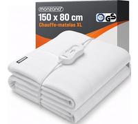 Monzana® Couverture chauffante 150x80cm 60W 1 Place 3 Niveaux de Chauffage Lavable Max. 40° surmatelas Chauffant Plaid Couverture électrique
