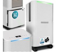 MONZANA® Déshumidificateur d’air 12L/jour 20 m² Purificateur d'air pour personnes allergiques Minuterie 24h salle de bain interieur
