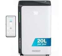 Monzana® Déshumidificateur d'air 20L/Jour 30 m² - WiFi Smart Home App - Absorbeur d'Humidité Automatique, purificateur d'air, avec minuterie 24h anti moisissure anti humidité