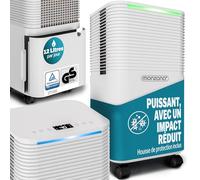 Déshumidificateur d’air MONZANA® 12L/jour 20 m² Purificateur d'air pour personnes allergiques Minuterie 24h salle de bain interieur