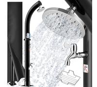 Douche Extérieure Solaire de jardin 20L MONZANA® résistant aux UV et intempéries, robinetterie en métal chromé