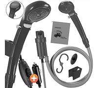 Monzana® Douchette Portable 12V Douche extérieure avec Sac de Transport étanche Douche de Camping avec Pompe à Eau