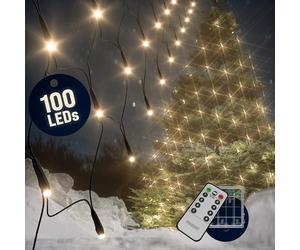 Monzana Guirlande lumineuse 100 LED filet pour intérieur extérieur décoration de Noël illumination