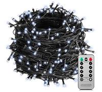 MONZANA® Guirlande lumineuse 200 LED Blanc froid avec télécommande minuteur décoration de Noël illumination éclairage
