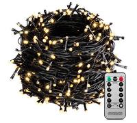 MONZANA® Guirlande lumineuse 400 LED Blanc chaud avec télécommande minuteur décoration de Noël illumination éclairage