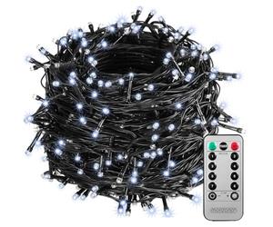 MONZANA® Guirlande lumineuse 400 LED Blanc froid avec télécommande minuteur décoration de Noël illumination éclairage