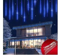 MONZANA® Guirlande lumineuse 480 LED Bleu 3 6 Watt Déco de Noël Style Etoile Filante 8 6m cable inclu