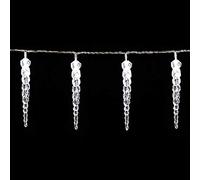 MONZANA® Guirlande lumineuse stalactites 80 LED Blanc Télécommande Minuterie 8 modes Illumination Extérieur décoration noël