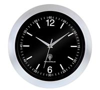 Monzana® Horloge Murale Radio pilotée à Quartz silencieuse Argent Ø 31cm avec trotteuse Changement d'heure Automatique