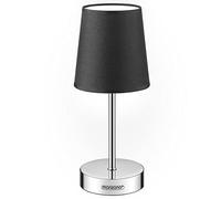 Monzana Lampe de table Anthracite avec abat-jour lampe de chevet interrupteur E14 parfait pour chambre salon décoration