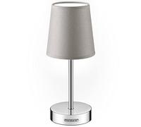 Monzana Lampe de table Taupe avec abat-jour lampe de chevet interrupteur E14 parfait pour chambre salon décoration