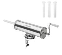 MONZANA® Machine à saucisses viande hachée 2,5 kg cuisine poussoir saucisses 3 tubes de remplissage manivelle