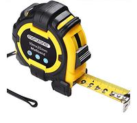 Monzana Mètre ruban magnétique avec enrouleur automatique 10m Acier & Plastique Mesures précises Dragonne pratique Crochet de ceinture