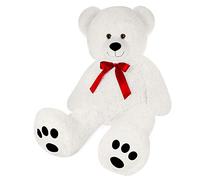 Grand nounours Ours peluche géant ourson 100cm (diag.) XXL Teddy Bear Blanc